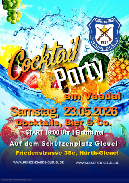 Cocktail-Party der Prinzengarde Gleuel 2025